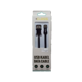 Kabel USB 2.0 A muški / USB-C; 3m; crni