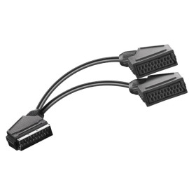 Kabel SCART muški / 2xSCART ženski; 0,3m- - - - - 