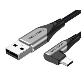 Kabel USB 2.0 A muški / Micro-B; kutni 90°; 3A