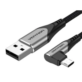 Kabel USB 2.0 A muški / Micro-B; kutni 90°; 3A