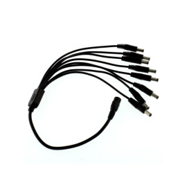 Kabel DC 5,5x2,1 8x muški / ženski; 0,4m