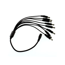 Kabel DC 5,5x2,1 8x muški / ženski; 0,4m