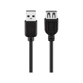Kabel USB 2.0 A muški / A ženski; 0,3m 