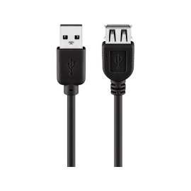 Kabel USB 2.0 A muški / A ženski; 0,3m 