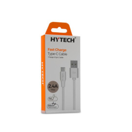 Kabel USB 2.0 A m / USB-C; HYTECH 2,4A; 2m; bijeli