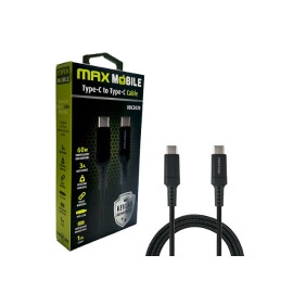 Kabel USB-C muški / USB-C muški; 3A; 1m; crni