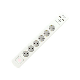 Produžni kabel 6xŠUKO+prek. 1,4m PNZ 2xUSB 3x1,5mm
