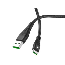 Kabel USB 2.0 A muški / USB-C 5A brzi U53 1,2m crn