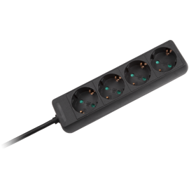 Produžni kabel 4xŠUKO 1,5m crni 3x1mm2