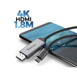 Kabel USB-C na HDMI19 muški; 4K; Baseus; 1.8m