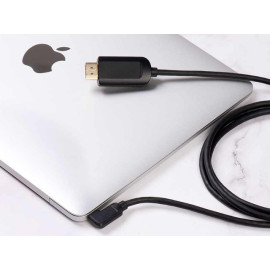 Kabel USB-C na HDMI19 muški; Vention; kutni; 1.5m 