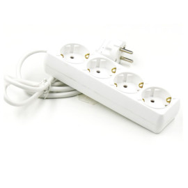Produžni kabel 4xŠUKO 3m bijeli 3x1,5mm2
