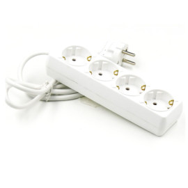 Produžni kabel 4xŠUKO 5m bijeli 3x1,5mm2