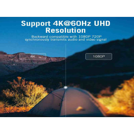 Kabel USB-C na HDMI 2.0 muški 2m 4K crni