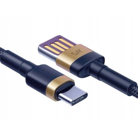 Kabel USB 2.0 A muški / USB-C; 5A Quick Charge; 1m