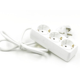 Produžni kabel 3xŠUKO 1,5m bijeli 3x1,5mm2