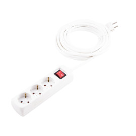 Produžni kabel 3xŠUKO+prek. 1,5m bijeli 3x1,5mm2