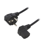 Kabel ŠUKO kutni / IEC C13 kutni 3x0,5mm2; 1,5m- -