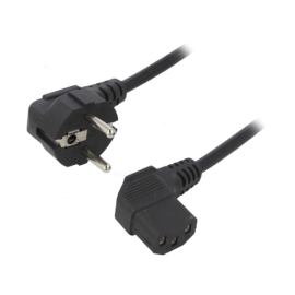 Kabel ŠUKO kutni / IEC C13 kutni 3x0,5mm2; 1,5m- -