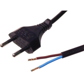 Kabel EURO 2x0,75mm2 5m crni