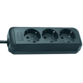 Produžni kabel 3xŠUKO 1,4m crni 3x1mm2