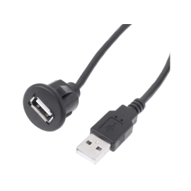 Kabel USB muški / USB ženski za panel 1m; za auto 