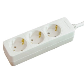 Produžni kabel 3xŠUKO 1,4m bijeli 3x1mm2