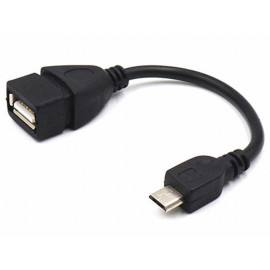 Kabel USB 2.0 A ženski / Micro-B muški 0,15m OTG