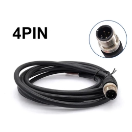 Kabel M12 4p 250V 4A PVC IP67 muški 2m