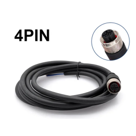 Kabel M12 4p 250V 4A PVC IP67 ženski 2m