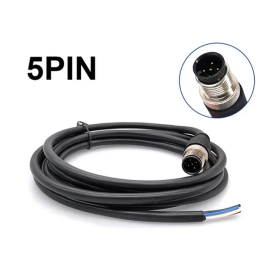 Kabel M12 5p 60V 4A PVC IP67 muški 2m