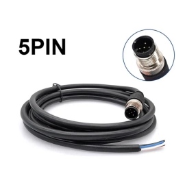 Kabel M12 5p 60V 4A PVC IP67 muški 2m