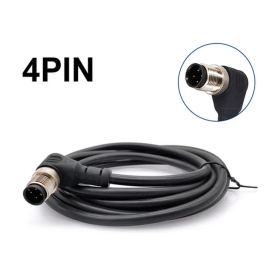 Kabel M12 4p 250V 4A PVC IP67 muški kutni 2m