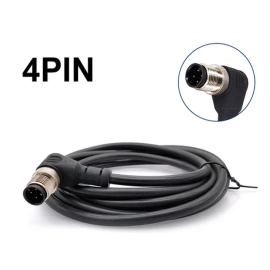 Kabel M12 4p 250V 4A PVC IP67 muški kutni 2m