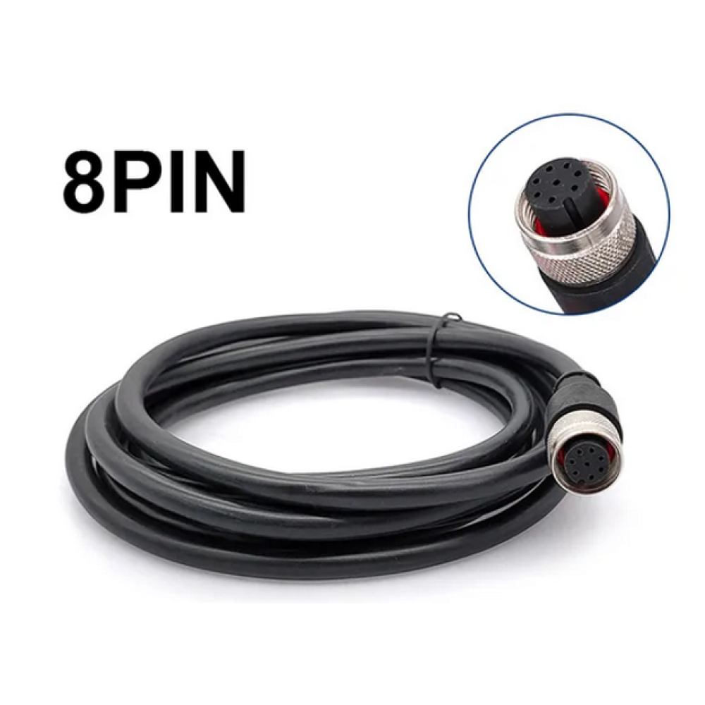 Kabel M12 8p 60V 2A PVC IP67 ženski 2m Kabel M12 8p 60V 2A PVC IP67 ženski 2m