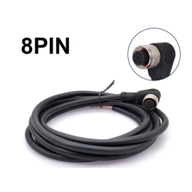 Kabel M12 8p 60V 2A PVC IP67 ženski kutni 2m