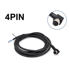 Kabel M8 4p 30V 3A PVC IP67 ženski kutni 2m