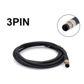 Kabel M8 3p 60V 3A PVC IP67 muški 2m