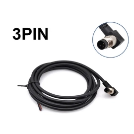 Kabel M8 3p 60V 3A PVC IP67 muški kutni 2m
