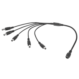 Kabel DC 5,5x2,1 5x muški / ženski; 0,4m
