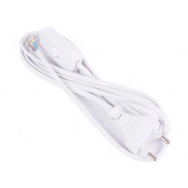 Kabel EURO (C) s prekidačem 0,75 2m bijeli