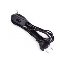 Kabel EURO (C) s prekidačem 0,75 2m crni