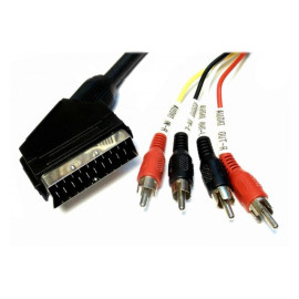 Kabel SCART / činčx4 muški; 1,5m
