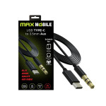 Kabel USB-C muški - 3,5 stereo muški; 1m