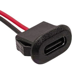 Konektor USB-C ženski na žicama; za kućište