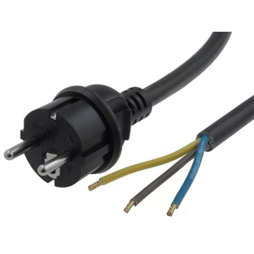 Kabel ŠUKO 3x2,5mm2 3m crni