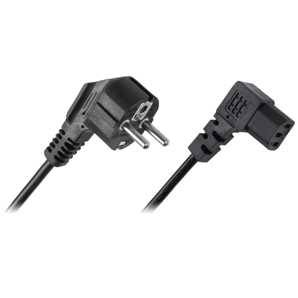 Kabel ŠUKO kutni / IEC C13 kutni 3x0,75mm2 1,5m