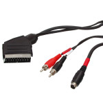 Kabel SCART muški / SVHS+činčx2 muški; 1,5m
