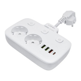 Produžni kabel 2xŠUKO 5cm + 3xUSB +1xUSB-C