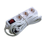 Produžni kabel 3xŠUKO+prek. 1,5m bijeli 3x1mm2